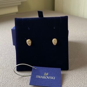 Swarovski Rose Gold Plated Mix Crystal Stud Earrings